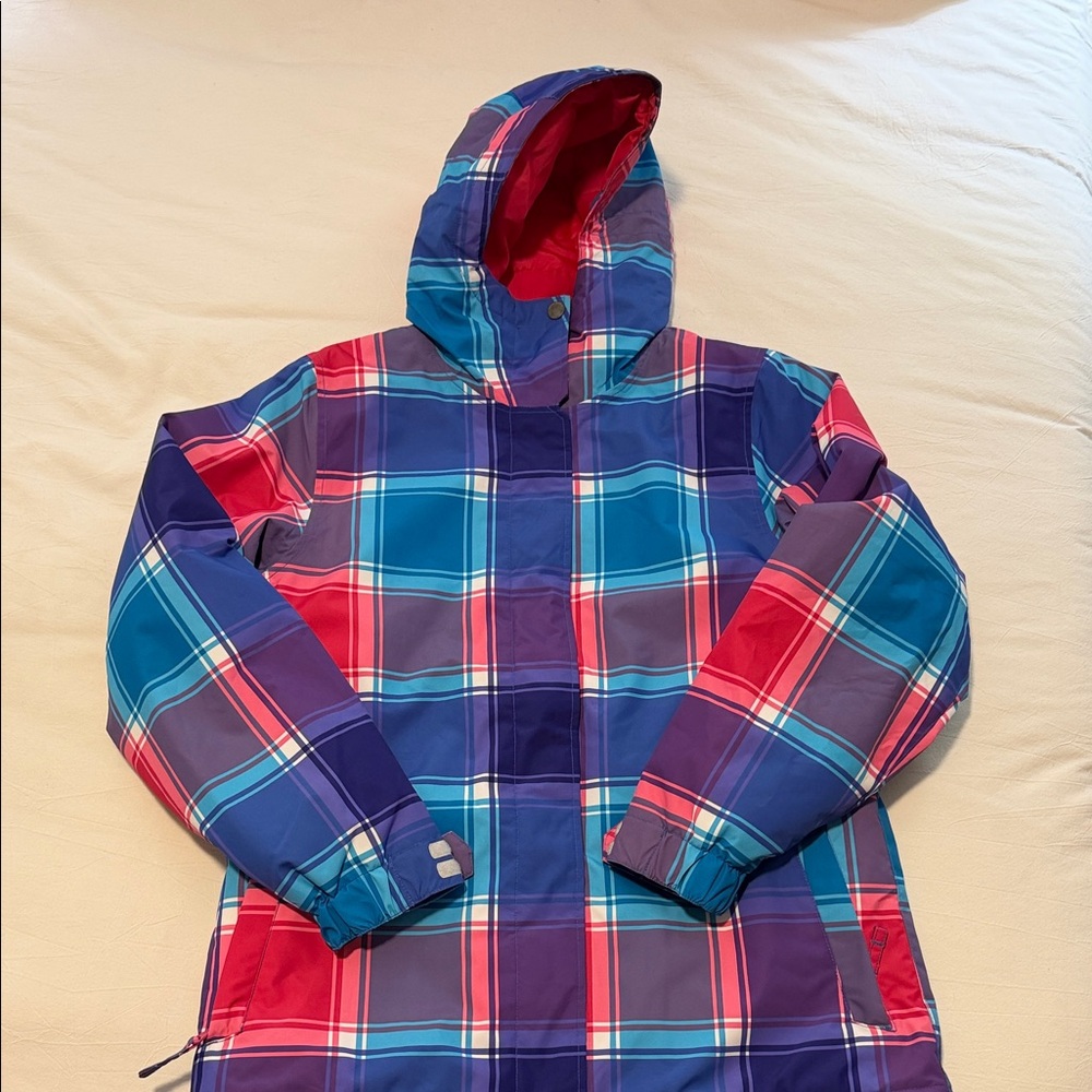Empyre Red and Blue Plaid Ski Jacket